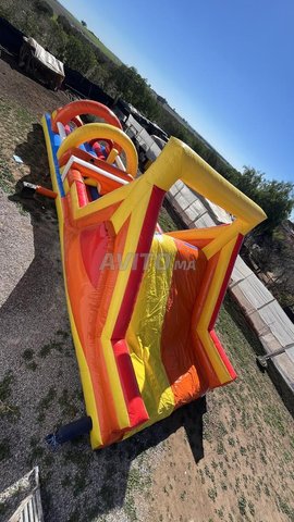 toboggan gonflable, parcours 14m/4