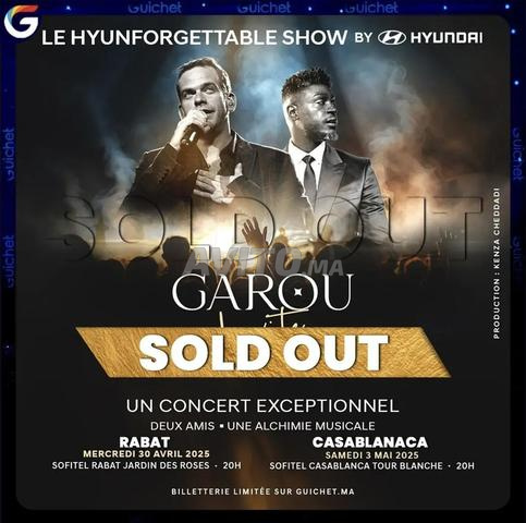 2 tickets pour le concert GAROU INVITE CORNEILLE