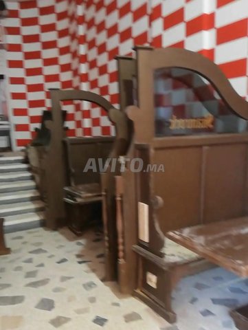 salon en bois massif vintage style PUB ANGLAIS