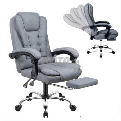 Chaise en cuir avec têtière incorporé importation 