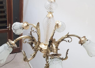 lustre en bronze art deco, تريا 