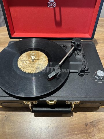 Phonographe GPO vintage en mallette – Comme neuf