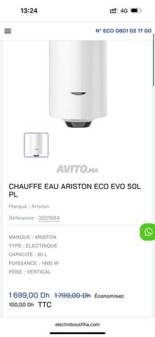 refrigerateur et CHAUFFE EAU