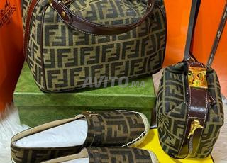 Ensemble Assortie Sac et Ballerine Fendi FN7654