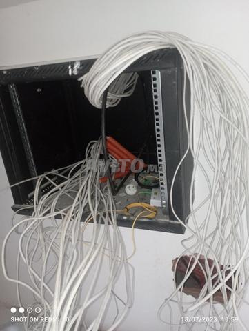 تركيب كمرات المراقبة و Installation réseaux