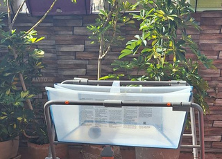 baignoire de marque stock