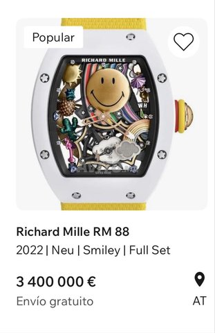Richard Mille RM 88 2022 | Neu | Smiley | Full Set