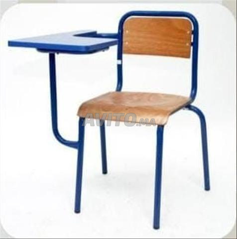 Chaise scolaire avec écritoire pour confort 