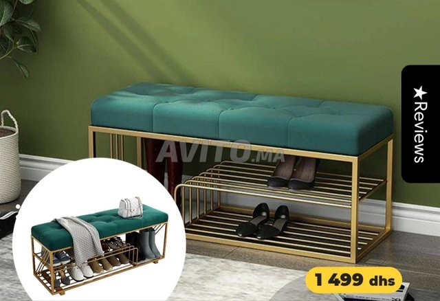 meuble à chaussures avec banc