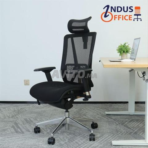 fauteuil ergonomique en mesh et tissu  - 2
