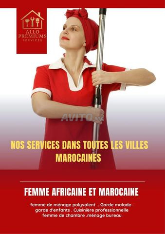 FEMME DE MÉNAGE GARDE D'ENFANTS CUISINIERES