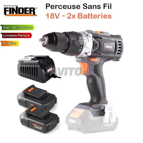 Perceuse Sans Fil Professionnel Ac Deux Batteries 