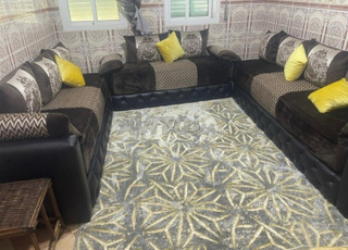 صالون و بيت النعاس   صالون بلا زربية  