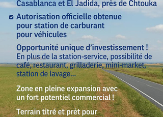 Terrain 2ha titré autorisé station-service