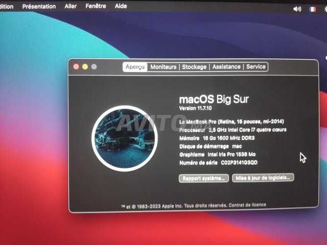 Macbook Pro i7/16G/256G