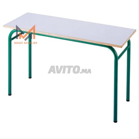 طاولة مدرسية مزدوجة بدون خزانة بسعر جيد 00