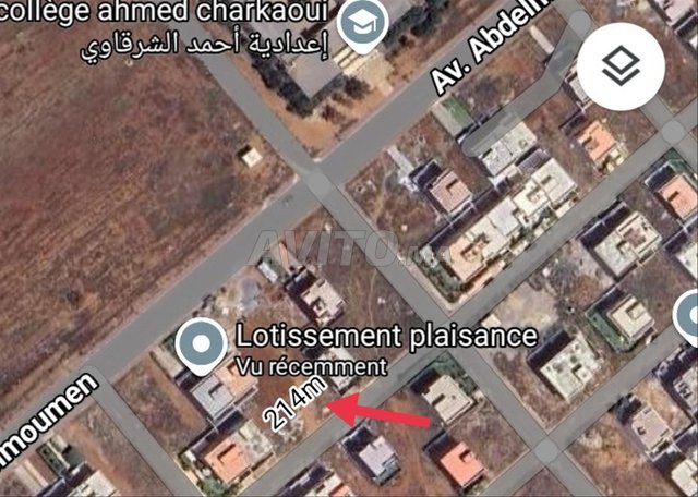 Terrain villa 214m en vente à plaisance Tamesna