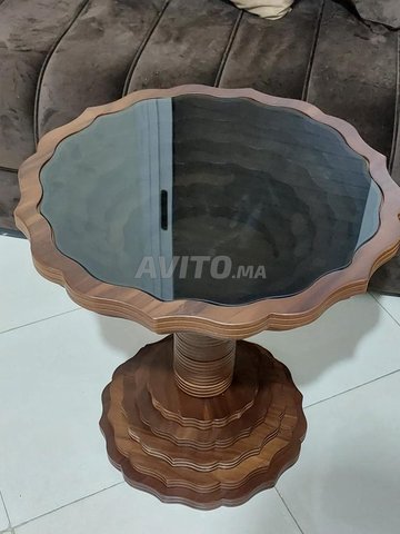 Table basse scandinave minimaliste en chêne