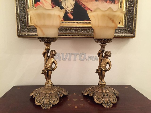 2 LAMPES EN CUIVRES pour décoration 