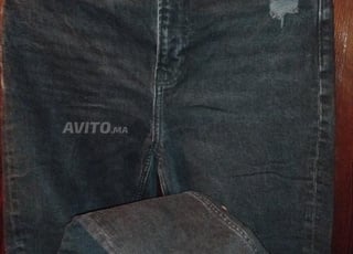 pontalon  \ serwal jeans noir bershka original 