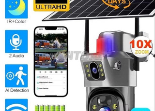 Camera solaire 4G Wi-Fi - Zoom Optique Mécanique