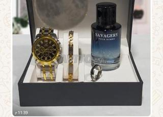 عطر و براسلي و ساعة وخاتم 