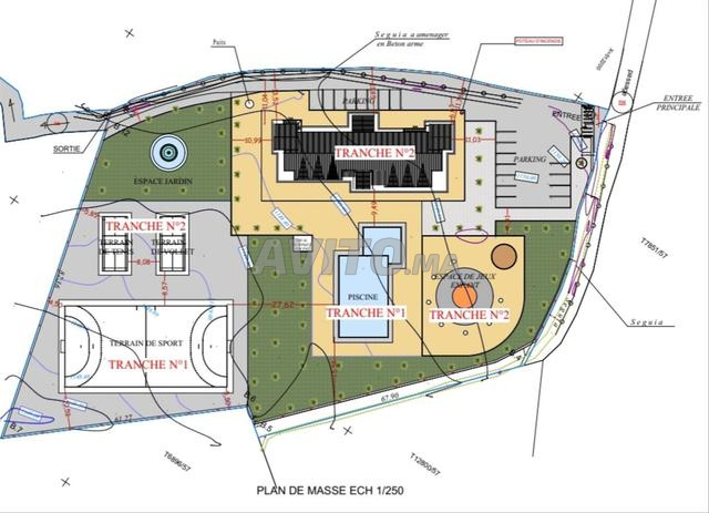 terrain 400 m2 2face R4 3zib trik rbat