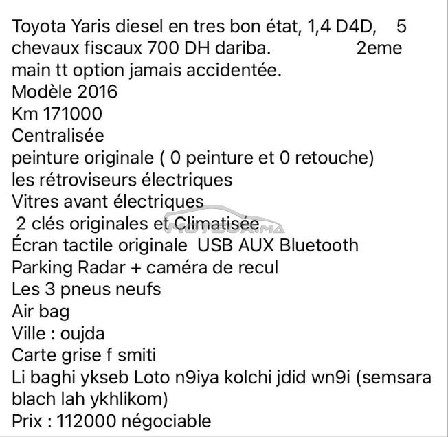Toyota yaris diesel toute option 