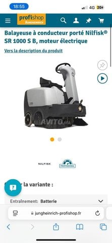 Balayeuse à conducteur porté Nilfisk SR 1000 S B