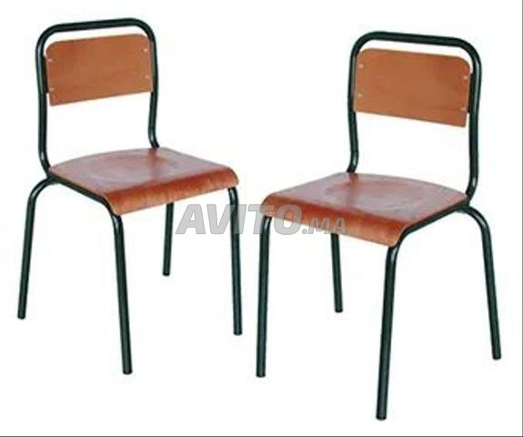 CHAISE SEMI METTALIQUE SCOLAIRE  - 2