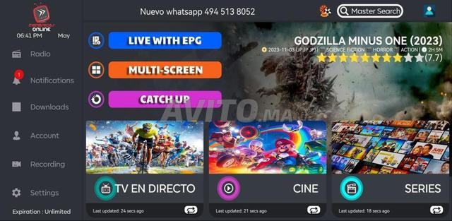 Trex iptv abonnement de 12mois 150dh