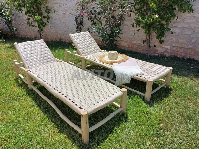 Transat moderne, bain de soleil pour piscine 