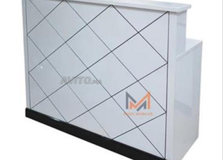 fabrication de comptoir d'accueil en bois 