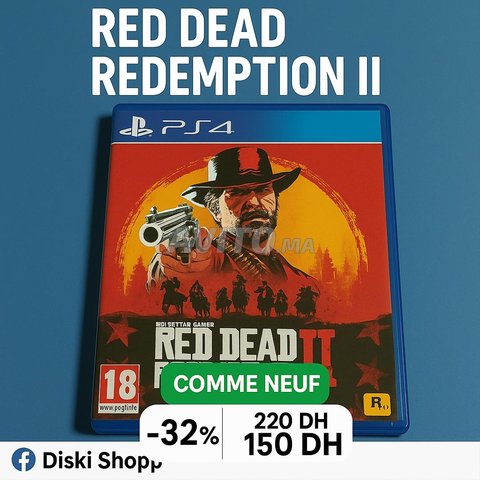 CD PS4 bone état red dead redemption 2 