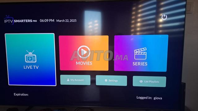 Iptv starlink4k abonnement de 12mois 150dh