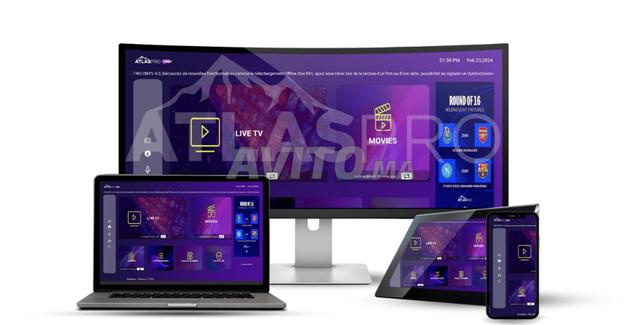 Iptv atlas4k pro abonnement de 12mois 150dh