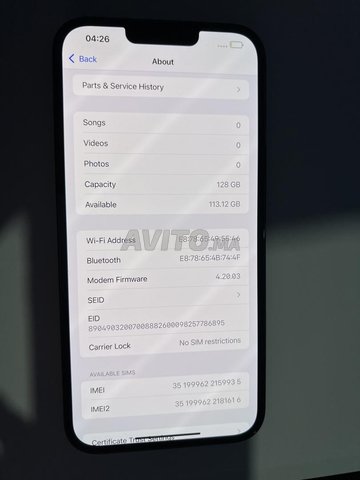 iPhone 13 Pro Max - Vert - 128gb - 100 batterie