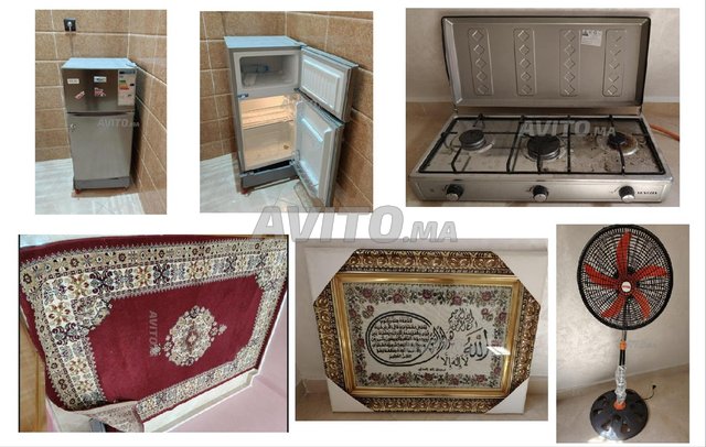 Tapis, Ventilateur, cuisinière, Réfrigérateur