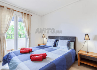 Appartement 2 chambres salon à louer quotidiennement sur la corniche de Martil