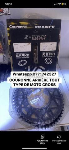 couronne arriere moto cross 