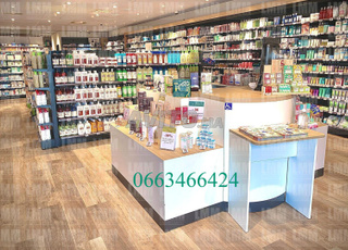 rayonnage parapharmacie et cosmétique