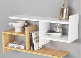 رف الحائط الخشبي Étagère murale en bois 