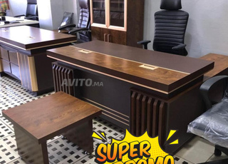  Bureau Complet avec Plan en L et Caisson