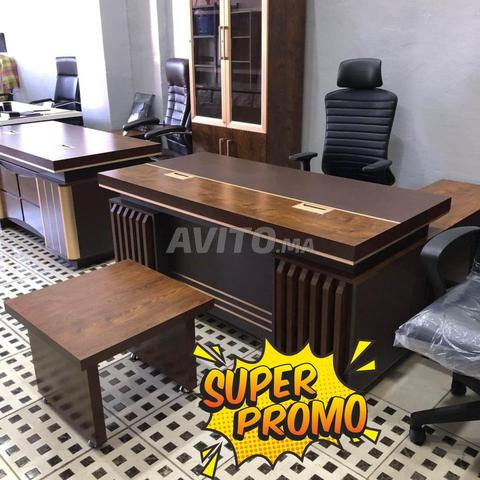  Bureau Complet avec Plan en L et Caisson