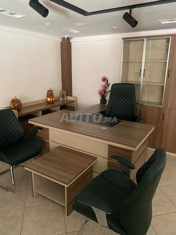 BUREAU EN BOIS AVEC RETOUR ET CAISSON (PROMOTION)