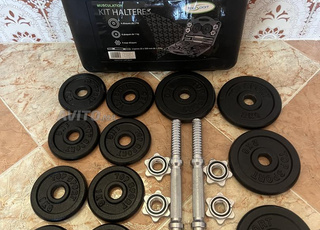 Ensemble d'haltères  Bar et Chaise de sport 