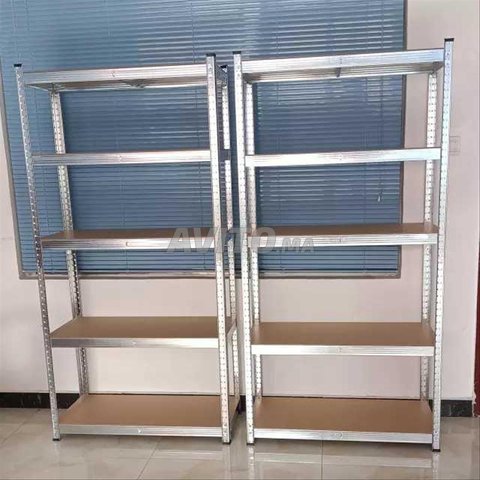 Rayonnage métal/bois – 5 étagères