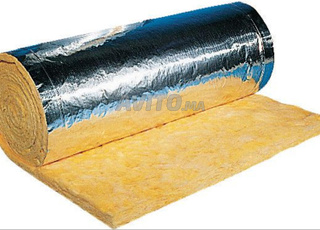 Rouleau de laine de verre et laine de roche 