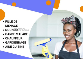 Offre de filles subsahariennes pour ménage nounou