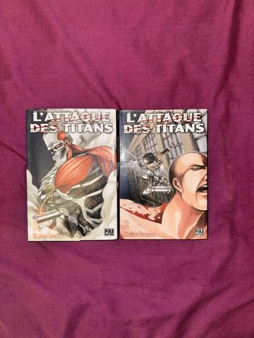 2 tomes SNK (attaque des titans) vendus (2,3) 